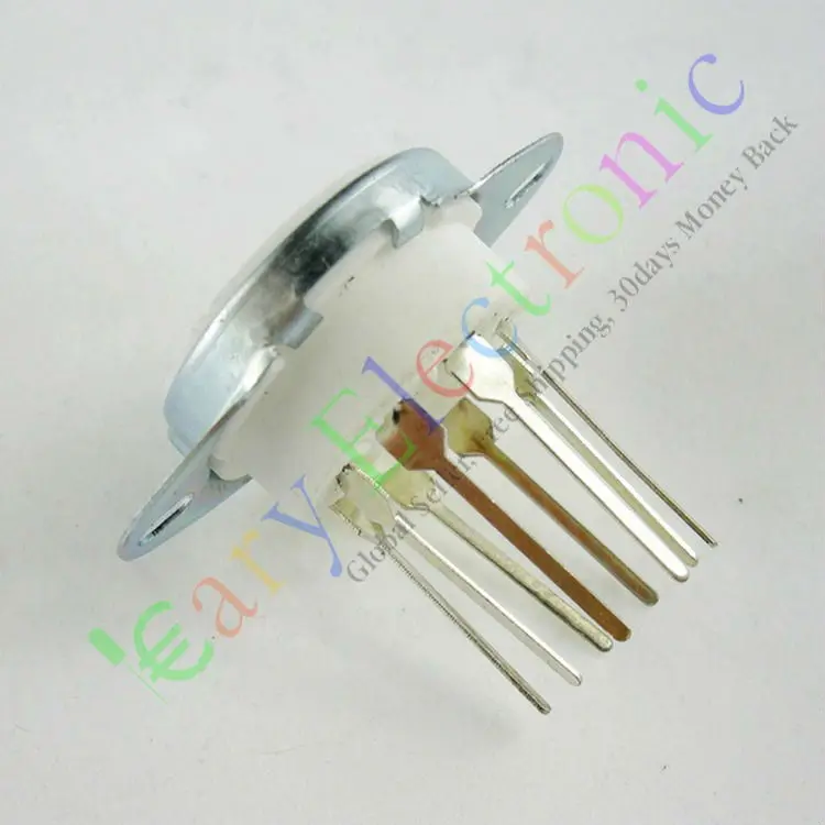 Оптом и в розницу 20 штук 8pin long PCB Керамика гнезда вакуумных трубок клапана fr EL34 KT88
