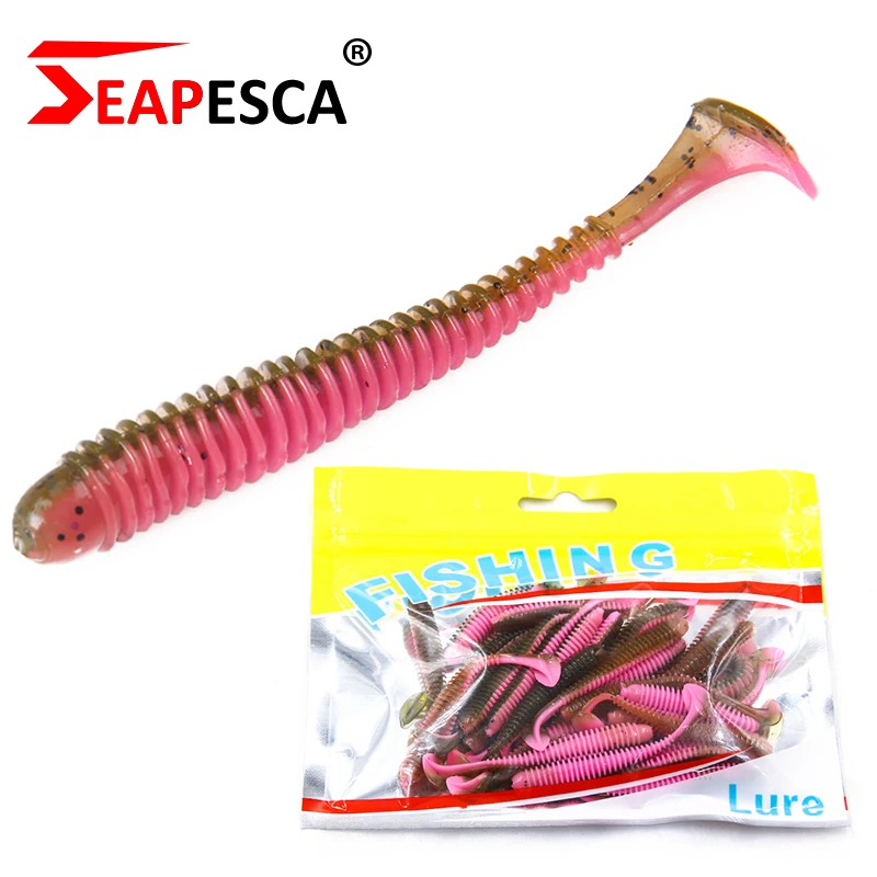 SEAPESCA 30 шт./партия рыболовные приманки 55 мм 0 8 г цветов мягкие для морского крючки
