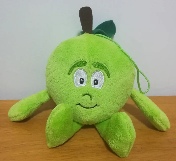 Mini apple Fruta peluche бобовые brinquedo pelucia плюшевые фрукты, куклы, овощи, игрушки, лимон, мягкая игрушка, банан, водяная вода, ананас Pro - Цвет: Mini apple