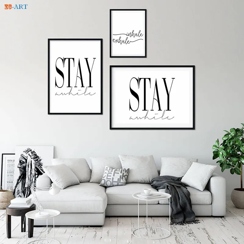 Без рамки современный минималистичный художественный холст с печатью постера