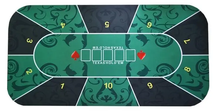 Green Flower Pattern Большой размер 1,8*0,9 mTexas Hold'em покер черный Джек рулетка Baccarat игральные кости коврик резиновый игровой коврик для азартных игр - Цвет: Green Flower Pattern