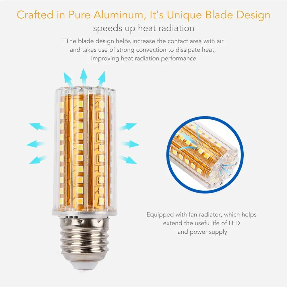 Светодиодная лампа Кукуруза E27 SMD2835 220 В 3 светильник 90 светодиодный