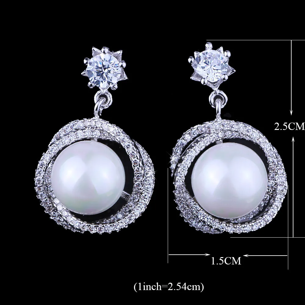 FARLENA ювелирные изделия Модные посеребренные серьги гвоздики из искусственного