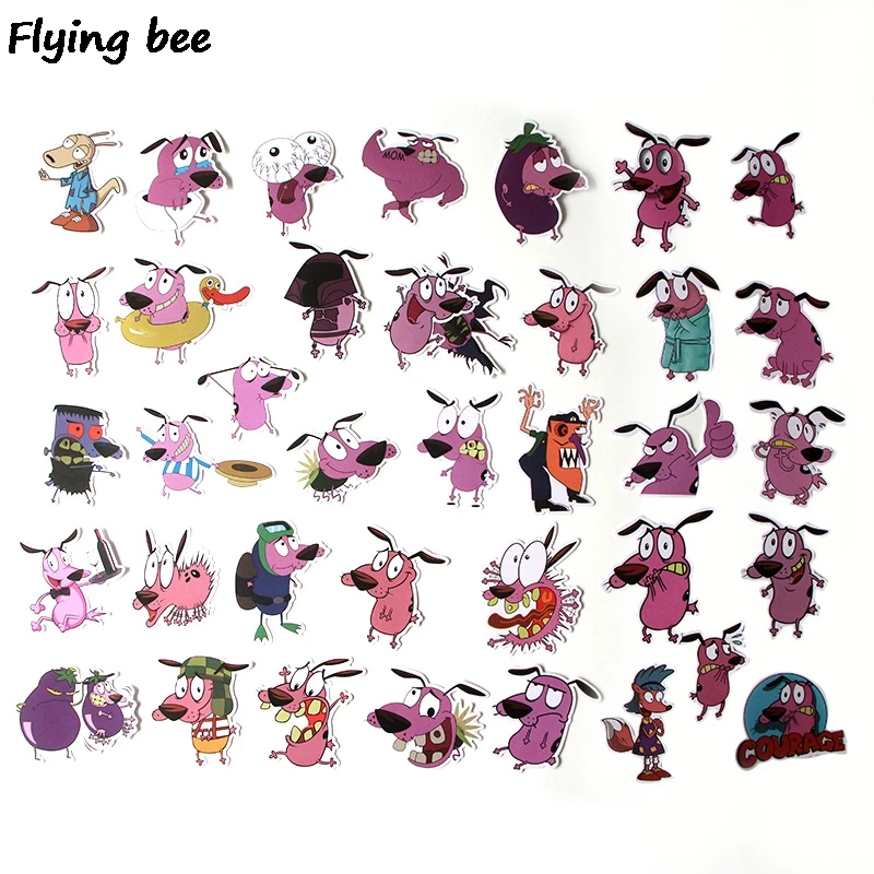 Flyingbee 38 шт. креативная тема мультфильм ПВХ наклейки Скрапбукинг для телефона