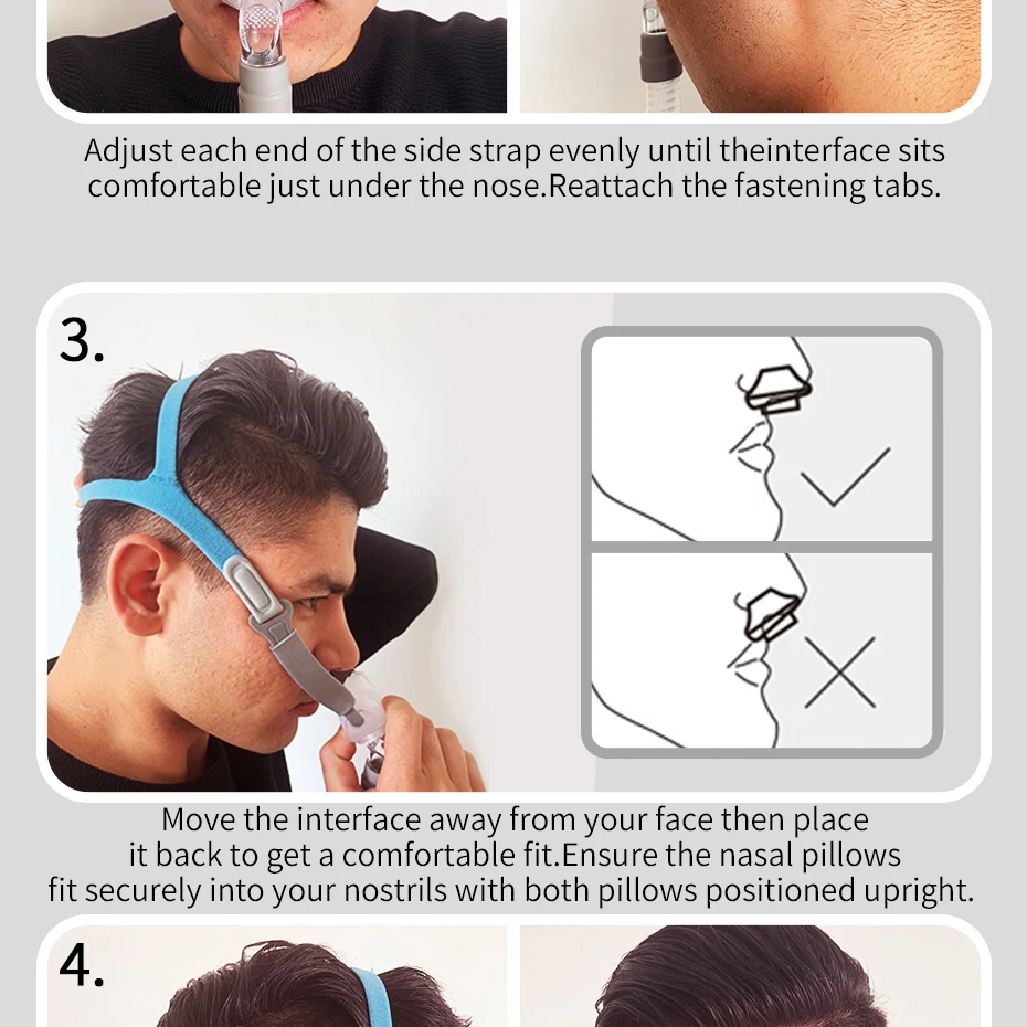 BMC P2 НАЗАЛЬНЫЕ подушечки маска светильник маска для сна для CPAP медицинских машин купить один получить S/M/L три размера подушки