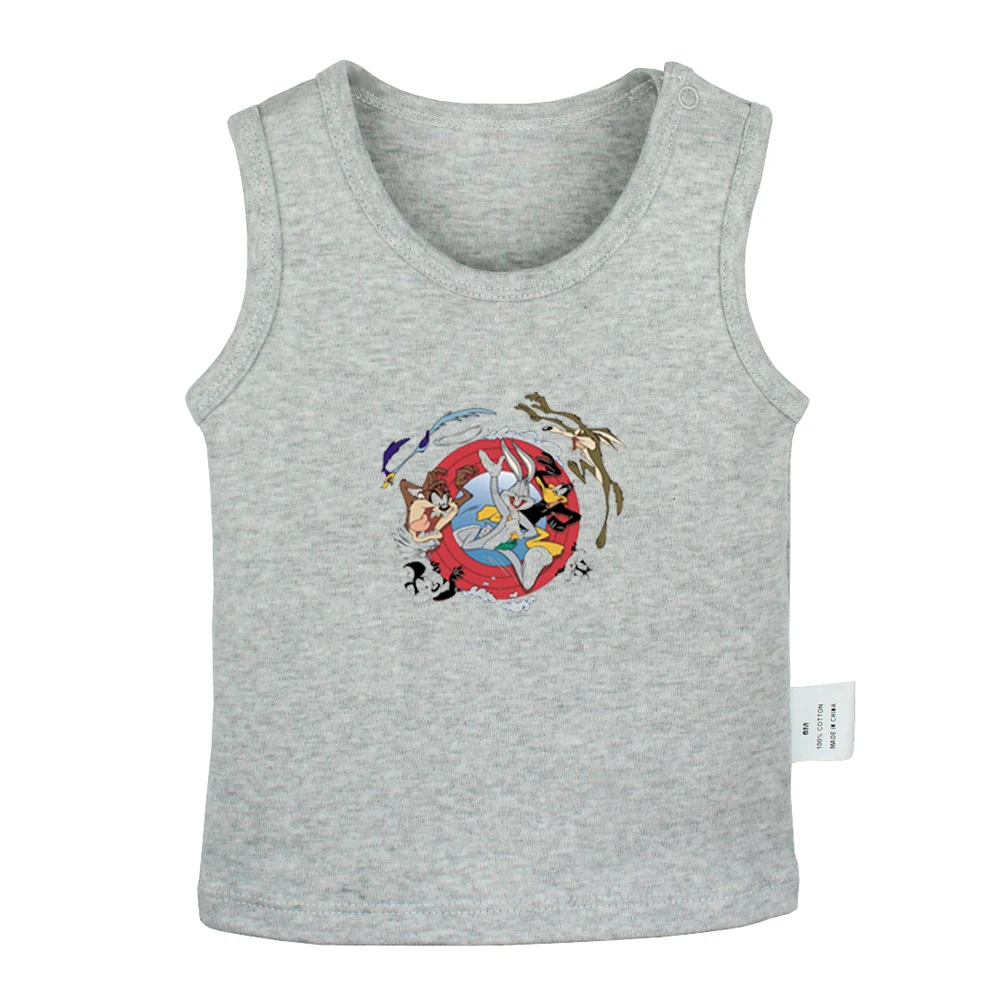 Hodor Game of Thrones Teen Wolf Cute Baby Looney Tunes Sylvester Cat white gray Newborn Tank Tops Toddler Vest Sleeveless | Детская