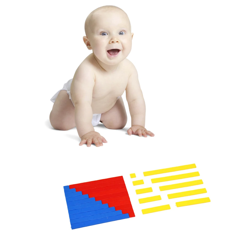 50 шт./компл. пластик Монтессори линейки для арифметики раннего образования