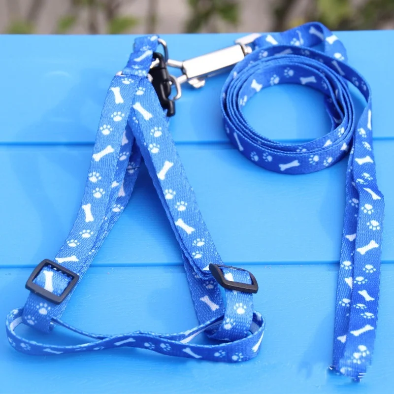 1 шт. милая маленькая собака щенок кошка регулируемый поводок с поводком веревка