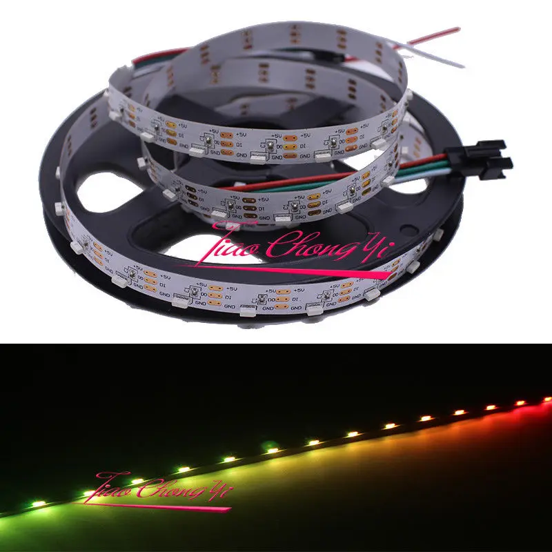 2 м 48 Светодиодный/M S Тип адресуемый WS2812 SK6812 светодиодный пиксельный RGB полосы