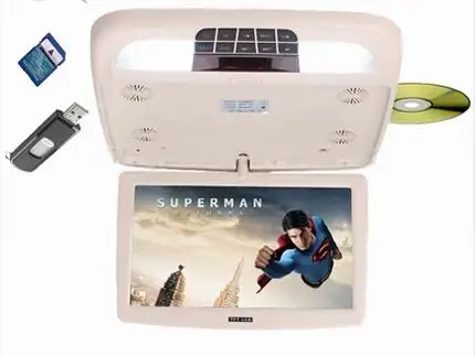 9 дюймовый автомобильный DVD плеер с откидным креплением на крыше игровой USB SD