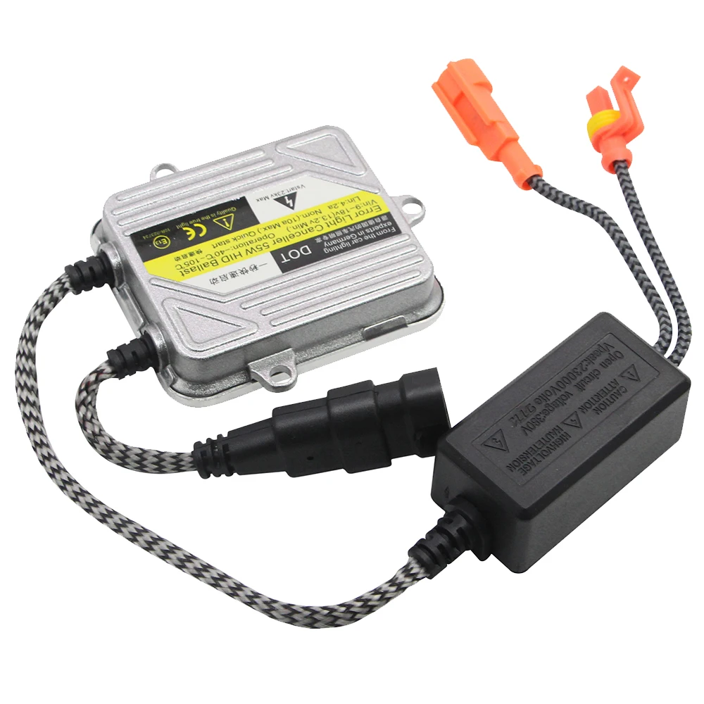 HID ксеноновый балласт 12V 55W тонкий цифровой балласт блок электронное зажигание для ксеноновая лампа H7 H4 H1 H3 H11 9005 9006 9007 880 881