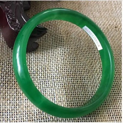 Сертифицированный натуральный зеленый нефритовый браслет Jadeite (сертификат