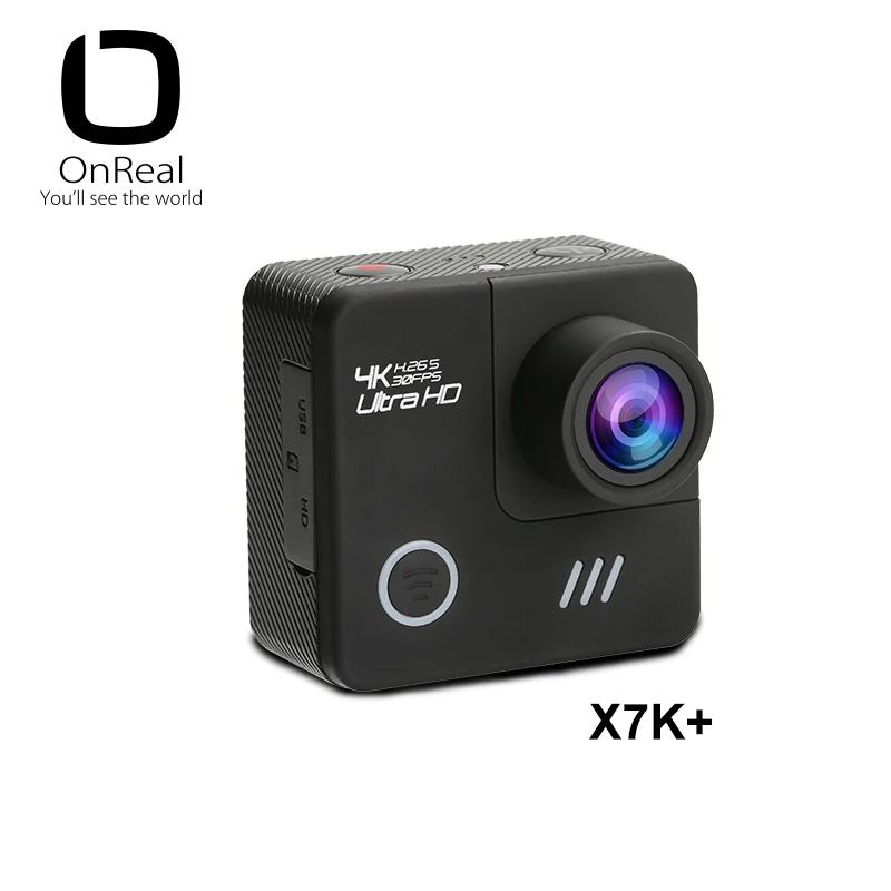 Настоящая Спортивная камера 4 K OnReal X7K+ 2,0 ''экран 16 M пикселей изображения 4 k экшн-камера wifi Спортивная камера 6 Axies гироскоп Экшн-камера