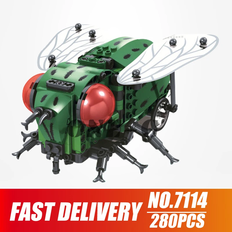 Строительные блоки Technic дистанционное управление Rc Fly Animal Electric 7114 Совместимость с