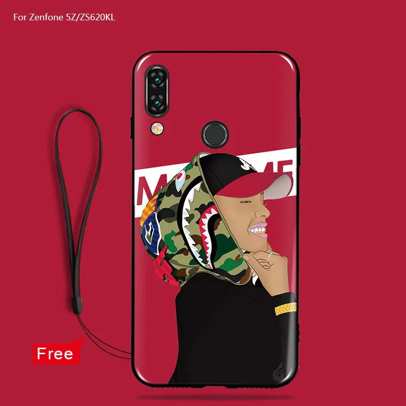 For Asus Zenfone 5 ZS620KL/ZE620KL case silicon cute cartoon painted soft TPU for 5Z ZS620Kl phone 6.2 |
