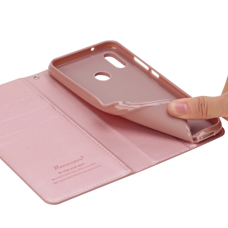 Hanman для huawei P20 Lite кошелек чехол телефона откидная крышка с магнитом ремешок PU кожа