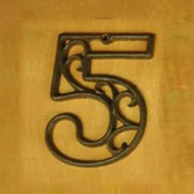 Чугунные сверхмощные металлические домашние номера уличные адреса цифры