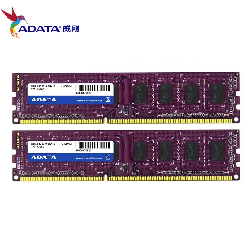 Бренд AData 16GB 2pcsX8GB DDR3 1333MHz 1 5 V U DIMM CL9 оперативная Память память RAM для настольных