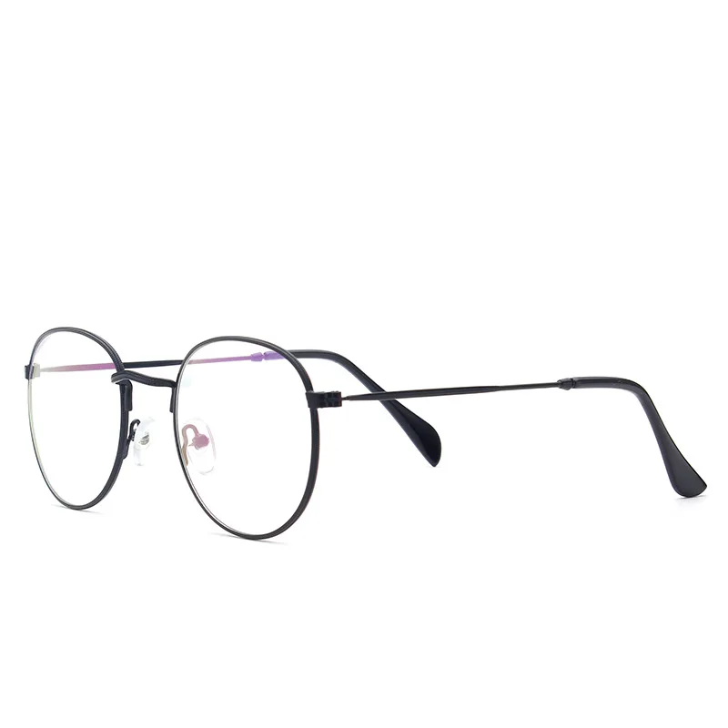 MINCL/Ретро дизайнерские металлические очки с нулевым диоптриями высококлассные