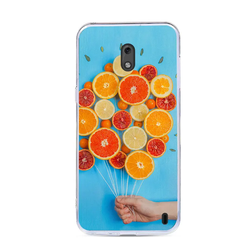 J&ampR Cute Cartoon Phone Cover For Nokia 2 Nokia2 TA-1029 TA-1035 Silicone Case 1 2.1 2018 Print Back Cases Drawing |