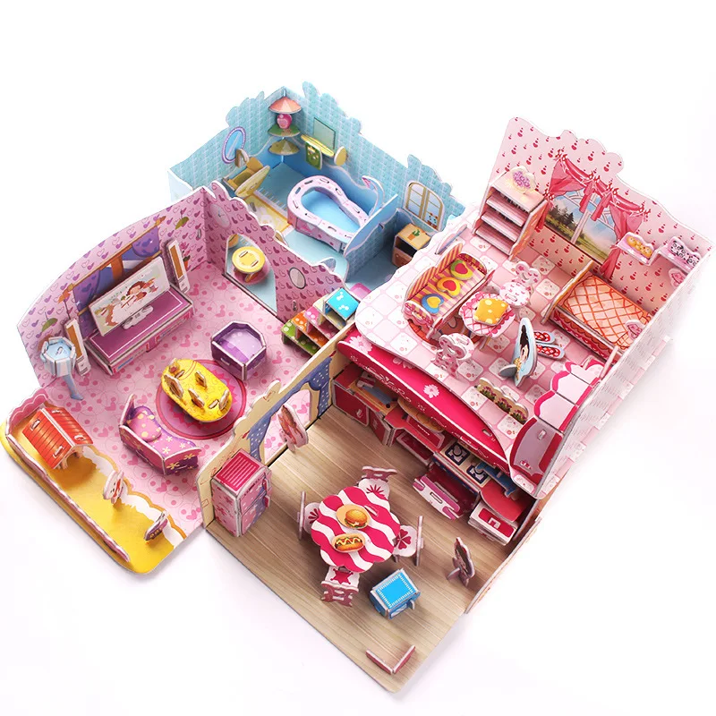 Новые Похожие Кухня Спальня Гостиная Ванная комната головоломки 3D интересные