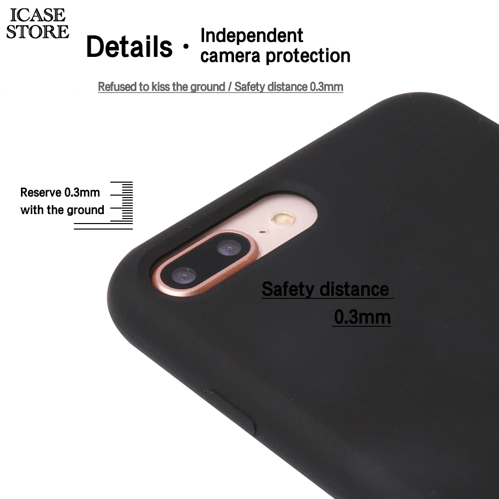 Ikase магазин Оригинальный жидкий силиконовый чехол для телефона Apple безопасный