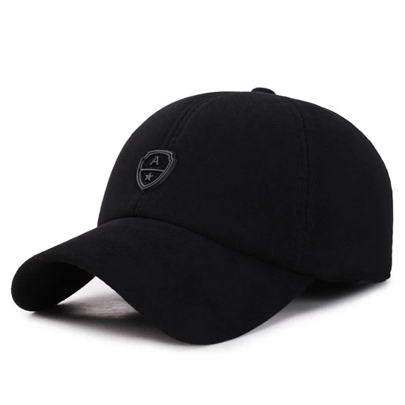 XdanqinX Snapback, кепка s, регулируемый размер, хлопковые наушники, теплая Бейсболка для мужчин, простые бренды, Мужская кепка с язычком, Мужская зимняя шапка