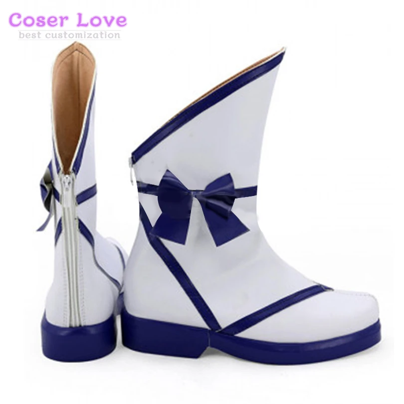 

LoveLive Kanan Matsuura White Christmas Cosplay Shoes Boots NEW YEARS