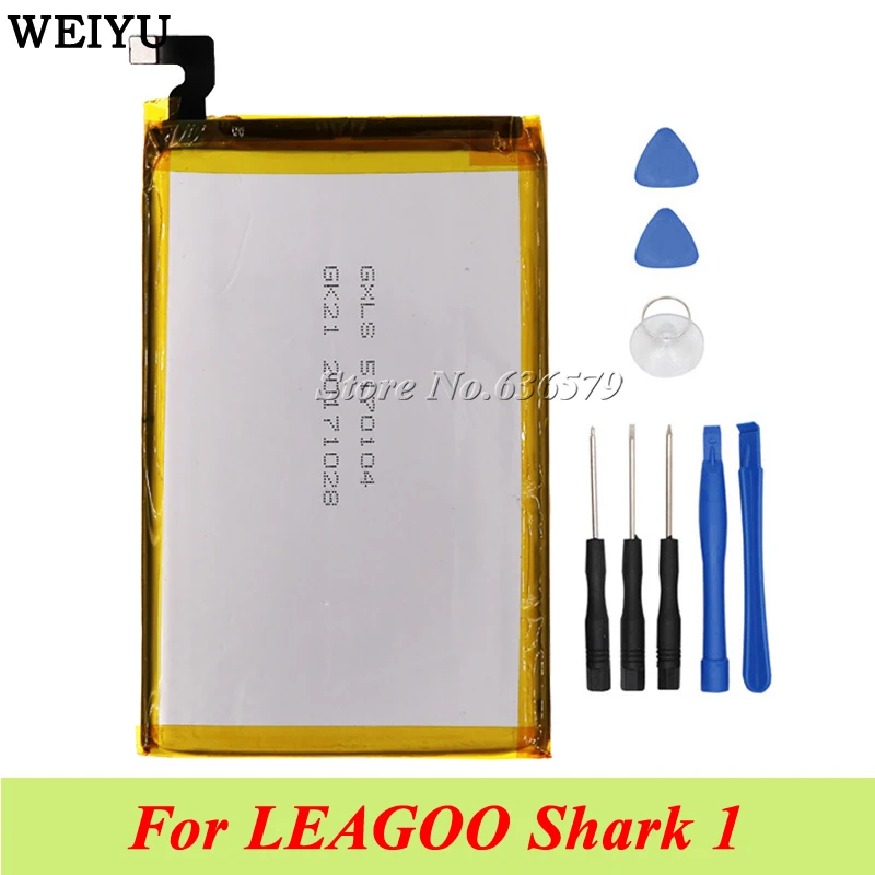 

Battery For LEAGOO Shark 1 Batterie Bateria Accumulator 6300mAh+Tools