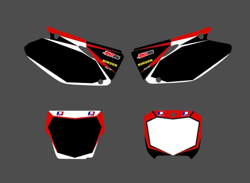 Графические и Фоновые наклейки наборы для Honda CR125 CR250 2002 2003 2004 2005 06 07 08 09 10 11 2012 CR 125