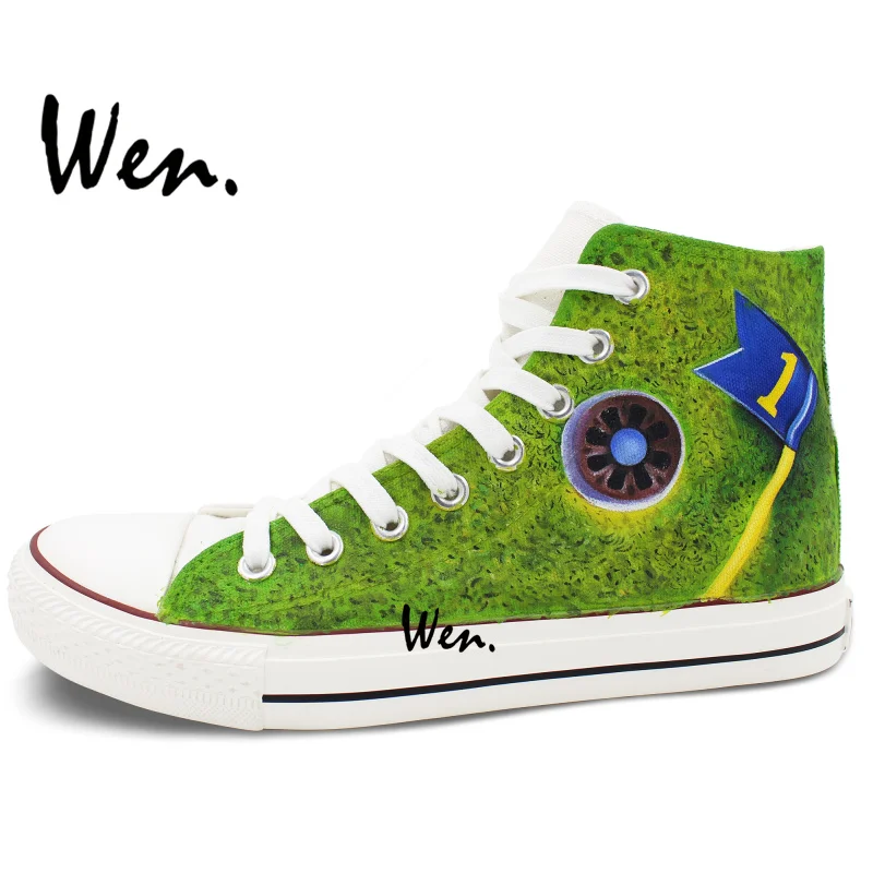 Вэнь ручная роспись кроссовки оригинальный дизайн на заказ Мужская Женская