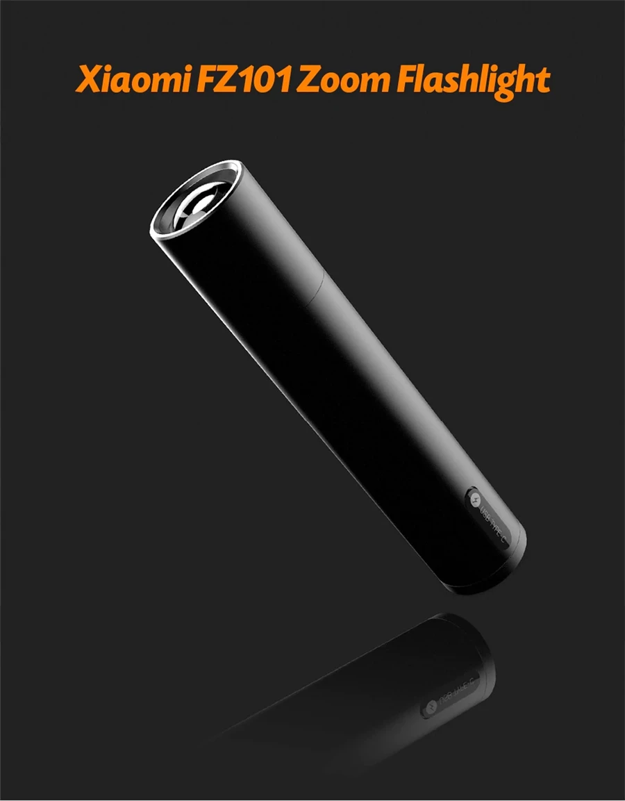 Xiaomi mijia BEEbest портативный флэш-светильник 1000LM 5 моделей масштабируемый яркость EDC флэш-светильник с головкой Магнитный велосипедный светильник USB