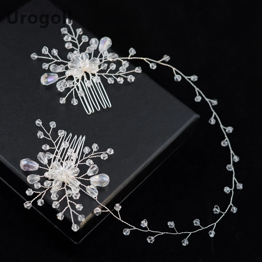 Hot Sale 2019 New Bride Wedding Accessories Trendy Rhinestone Teardrop Bridesmaid Romantic Headdress Flower Shaped Jewelry | Украшения и