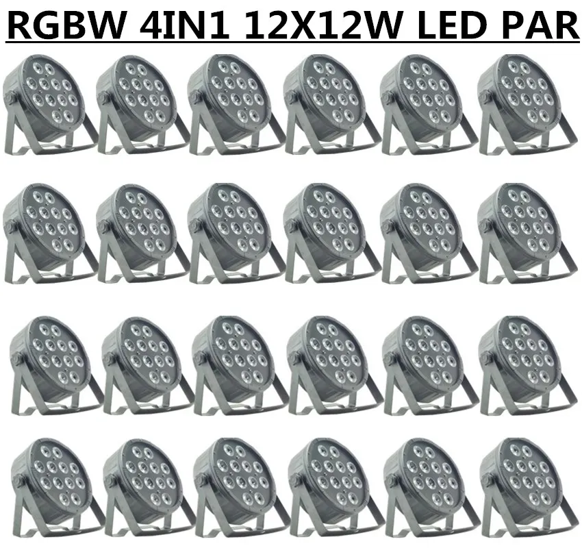 

24pcs/ 12X12W RGBW LED PAR Light DMX 4/8CH disco light, led wash light professional dj equipment