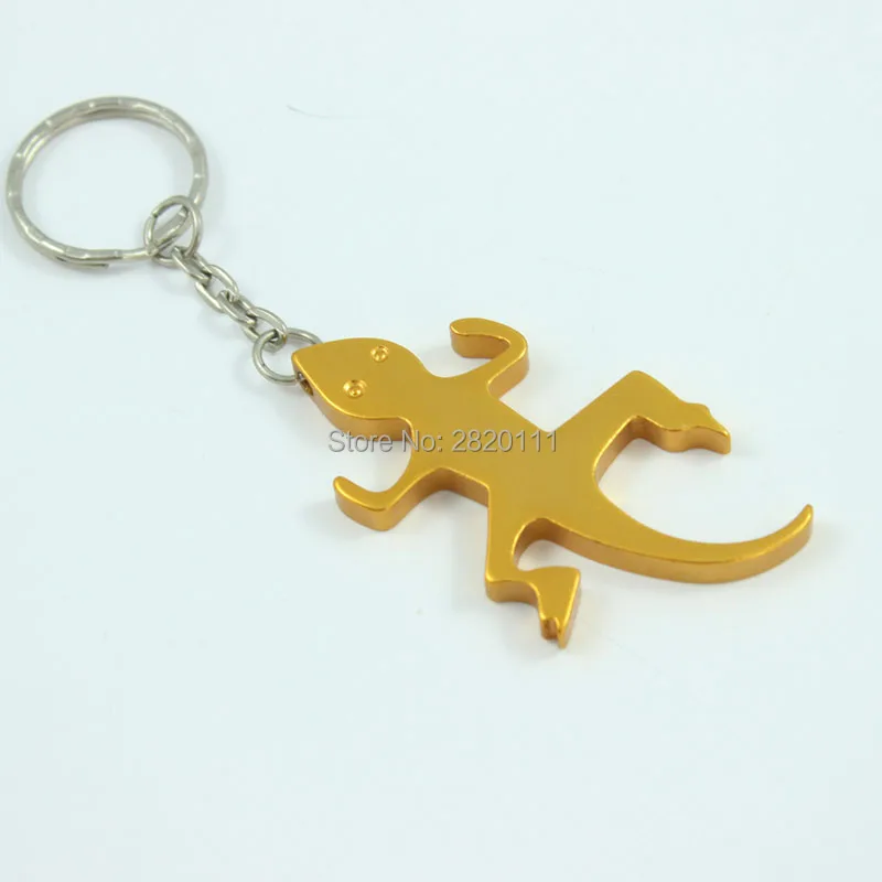 Открывалка для бутылок Gecko & Lizard брелок ключей из алюминиевого сплава открывалка