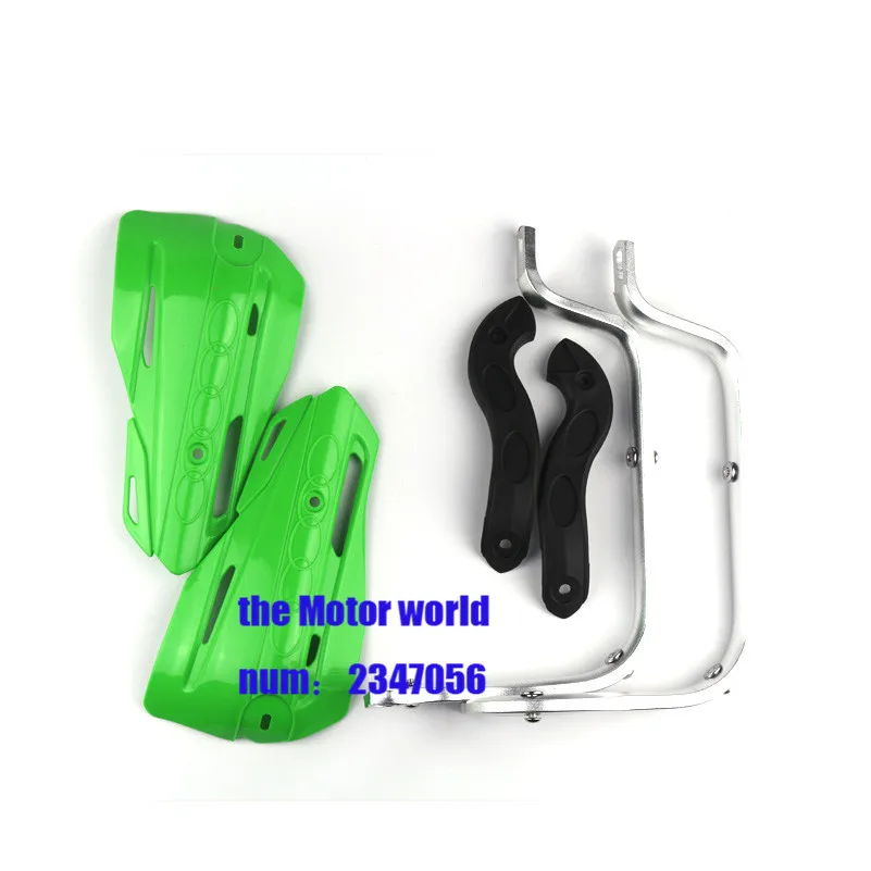 green 28mm Мотоцикл Внедорожный Байк Рукавицы 7 цветов для Suzuki Kawasaki Yamaha руль рука гвардии Скутер ATV Quad руль - Цвет: green 28mm