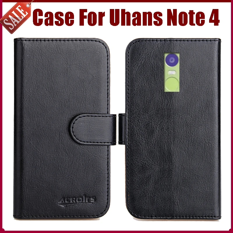 

Горячая распродажа! Новое поступление чехлов Uhans Note 4, 6 цветов, высококачественный кожаный защитный чехол-книжка для телефона Uhans Note 4, чехол