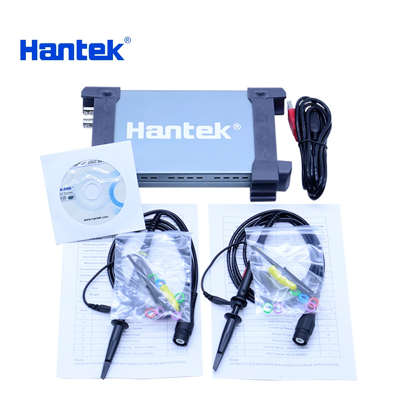 Hantek 6022BE ноутбук ПК USB цифровой осциллограф 2 канала 20 МГц Портативный Osciloscopio|hantek