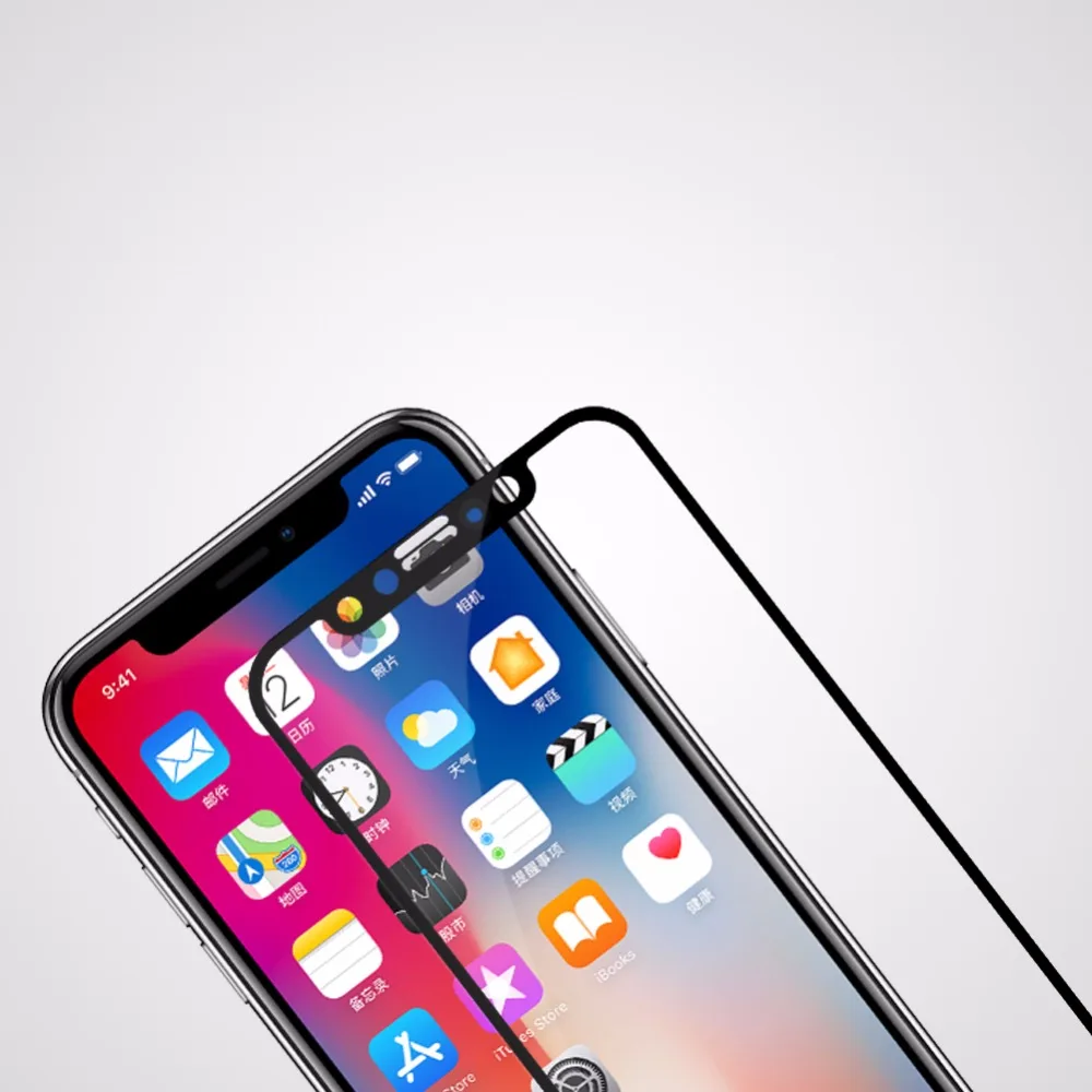 NILLKIN Amazing CP + Полное покрытие из закаленного стекла пленка для iphone x нанометр
