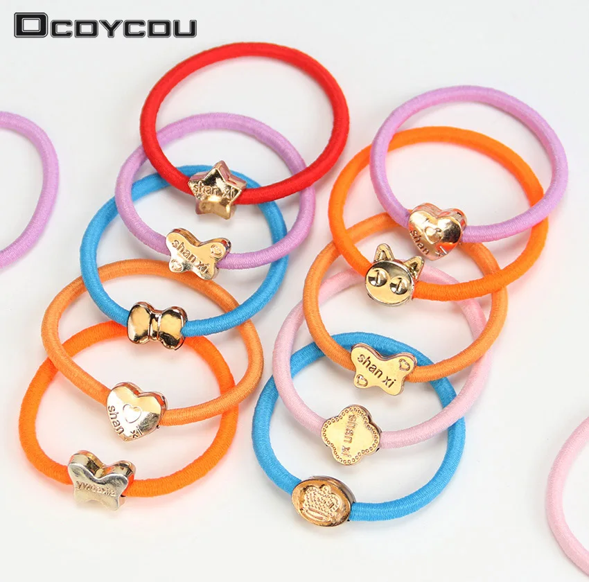 10 шт. резинки для волос карамельных цветов |