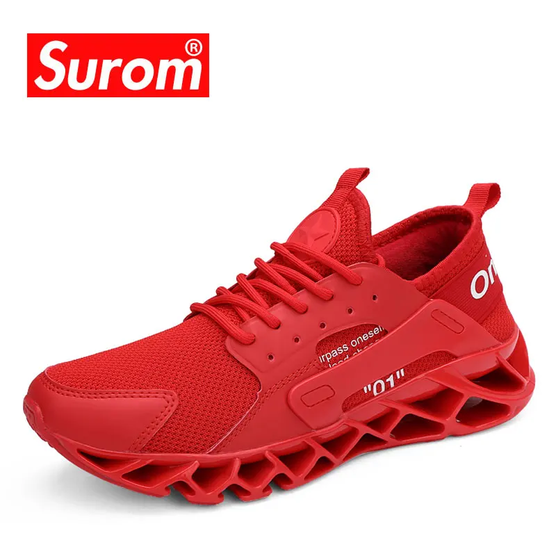 SUROM дышащие кроссовки для бега мужские активного отдыха спортивная обувь