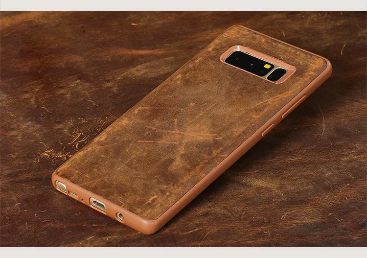 LANGSIDI чехол для телефона из натуральной кожи для samsung Galaxy s10 чехол Crazy Horse кожаная задняя крышка для samsung s10 plus Чехол Чехлы