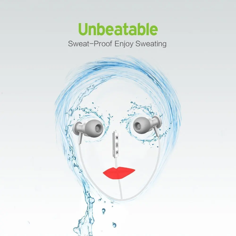 Черные спортивные наушники Bluetooth HiFi Беспроводной вкладыши синий зуб Наушники с