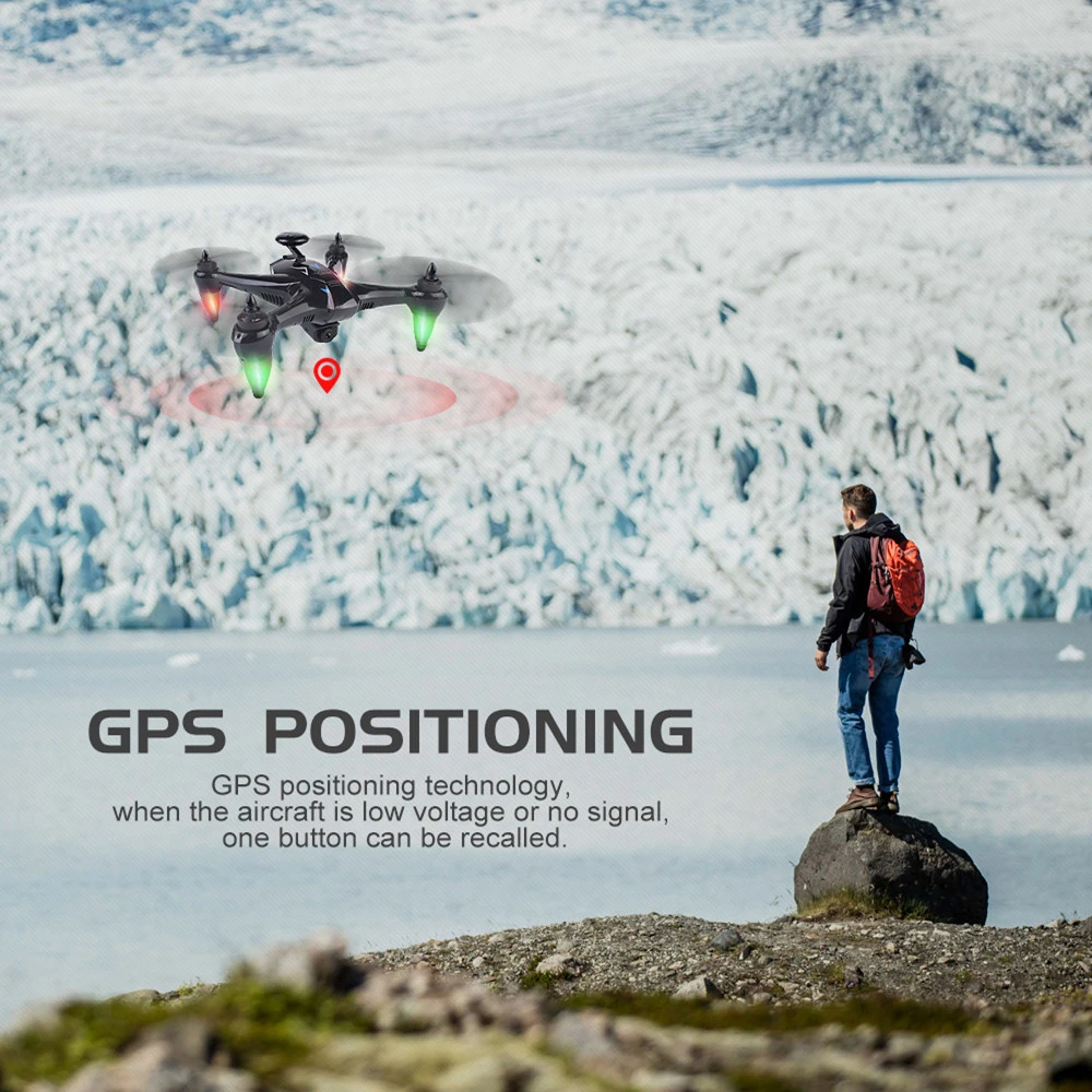 Профессиональные с GPS RC Дроны HD 1080 P 5G WI FI Камера Drone Follow Me (следуй за мной)