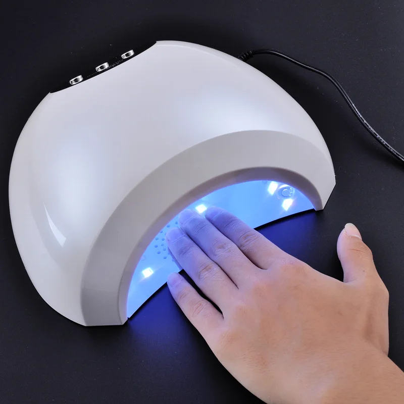 2017 лучшая 48 Вт быстросохнущая белая УФ лампа для сушки ногтей Светодиодная