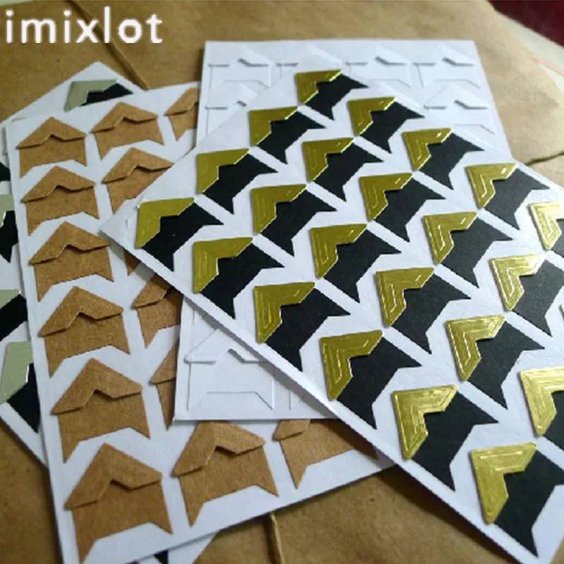 Imixlot 24 шт./лот DIY самоклеящаяся фоторамка угловая бумажная наклейка ремесло