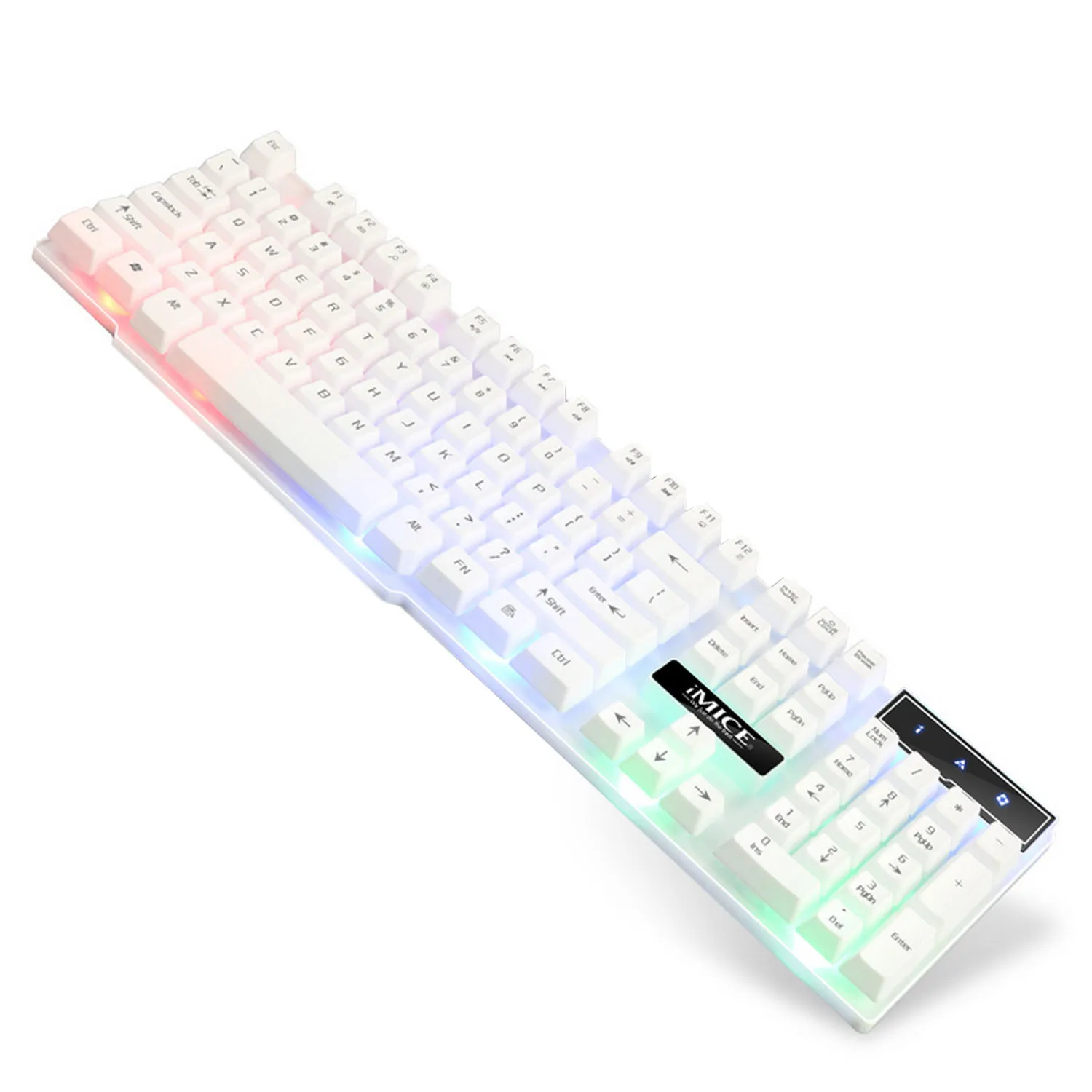 USB клавиатура Vococal игровая с RGB подсветкой защитой от фиктивных