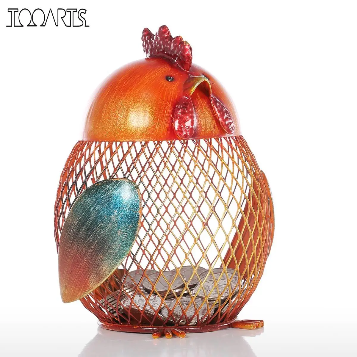 Tooarts коробка для монет железная скульптура копилка металлическая фигурка