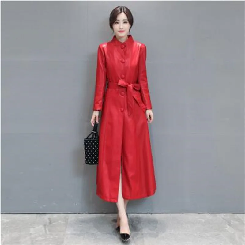 Новинка 2020 зимняя женская куртка из натуральной кожи с длинным рукавом