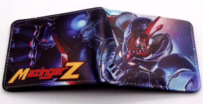 Японский аниме игры мазингер Z двойные бумажники мультфильм мальчики девочки монеты кошелек телефон держатель карты подарок - Цвет: A